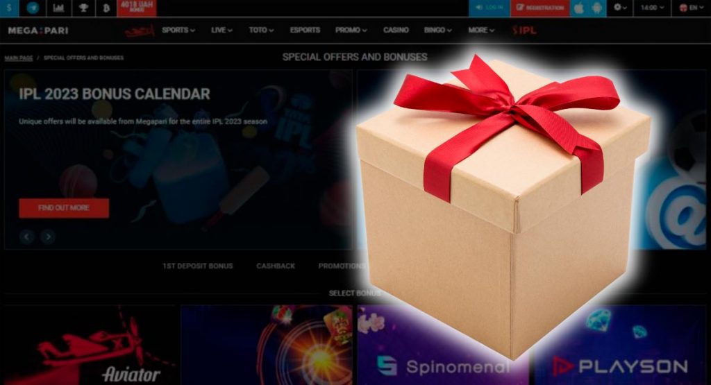 MEGAPARI Bonuses in Online Casinos