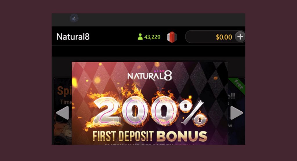 Natural8 offers cashbacks
